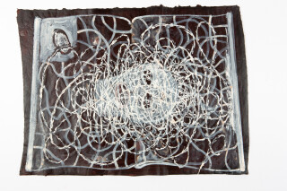 Fiona Hall By the Book, 2015; Cat no. 32; gouache on Khadi paper; 57 x 76 cm; enquire