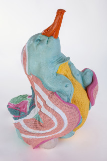 Patricia Piccinini Cloudgazer, 2024; silicone, resin; 47.5 x 35 x 33.5 cm; From a suite of 6 colour variations; enquire