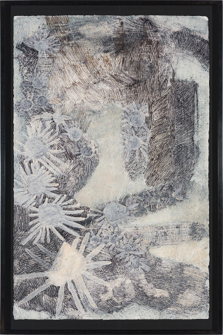Nyapanyapa Yunupiŋu Djulpan, 2021; 224-21; natural earth pigments on paper; 109 x 72.5 cm; more info; enquire