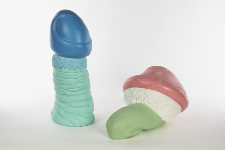 Patricia Piccinini Ardent Couple, 2025; silicone, polyurethane; 65 x 64 x 70 cm; From a suite of 3 colour variations; enquire