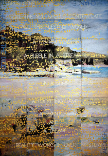 Imants Tillers Sirius Cove, 2012; acrylic, gouache on 32 canvasboards, nos. 91438-91469; 203 x 142 cm; enquire