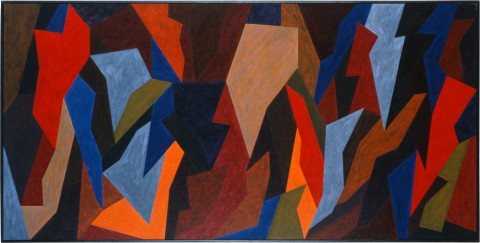 Lesley Dumbrell Colando, 1986; Liquitex on canvas; 91.5 x 183 cm; enquire