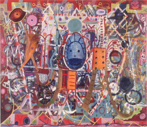 Gareth Sansom Labyrinth I, 1988; oil and enamel on linen; 198.1 x 228.6 cm; enquire