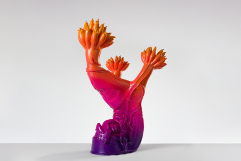 Patricia Piccinini Shoeform (Sprout), 2019; resin, automotive paint; 60 x 35 x 37 cm; Edition of 3 + 1 AP; more info; enquire