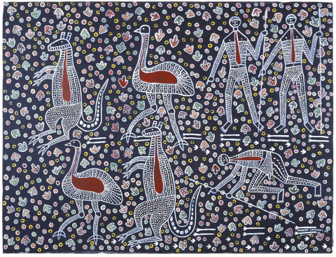 Robert Campbell Jnr Food Weapons and Instruments, 1987; acrylic on canvas; 91 x 120 cm; enquire