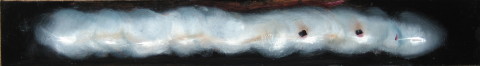 Louise Hearman Untitled #1186, 2005; oil on masonite; 7 x 45 cm; enquire