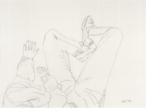 Geoff Lowe Viewer, 1983; pencil on paper; 62 x 82 cm; enquire