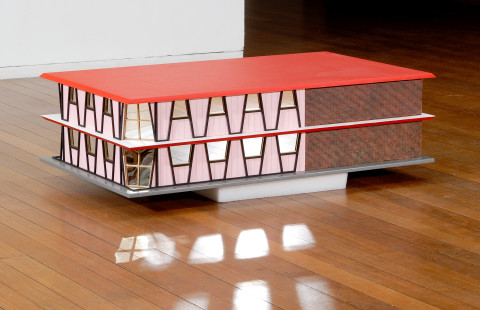 Callum Morton House #2, 2007; wood, acrylic, synthetic polymer paint, brass; enquire