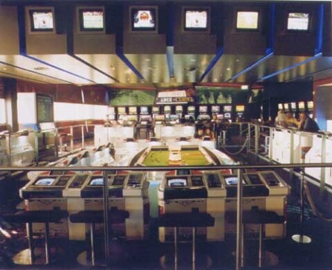 Anne Zahalka Penrith Panthers (mini-racetrack), 1998; type C photograph; Edition of 12; enquire