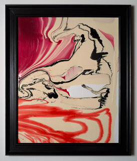 Dale Frank Conservative Institutional Beauty #8, 2012; Varnish on canvas; 87 x 74 cm; (framed); enquire