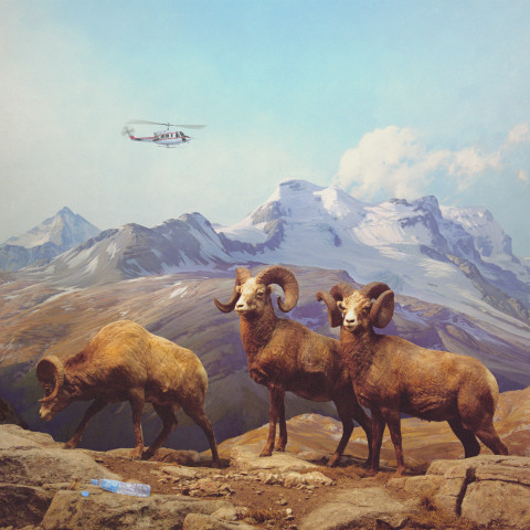 Anne Zahalka Alpine Scene, 2006; Ilfaflex Type C print; 80 x 80 cm; Edition of 10 + AP 2; enquire