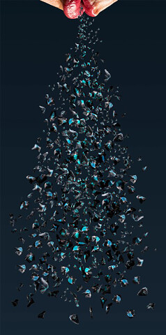 Julie Rrap Remaking the World #3, 2015; Pigment print on paper on aluminium; 300 x 150 cm; Edition of 3 + AP 1; enquire