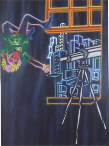 Howard Arkley Suicide, 1984; synthetic polymer on canvas; 110 x 150 cm; enquire