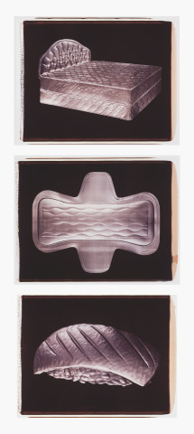 Fiona Hall S.O.S., 1994; polaroid photographs; 53 x 68 cm; (image size) tryptich; enquire