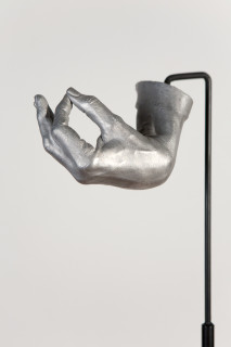 Julie Rrap Instrument: Whistling, 2015; cast aluminium and steel; 156 x 35 x 25 cm; Edition of 5 + AP 1; enquire