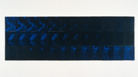 Lindy Lee Increase and Intercession, 1990; photocopy & acrylic on Stonehenge paper; 82.5 x 200 cm; enquire