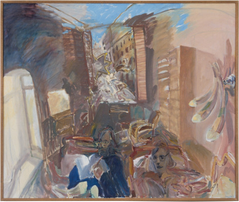 Kevin Connor Windsor Hotel, Cairo (Summer Afternoon, Myself and Margaret), 1985-86; oil on Belgian linen; 153 x 183 cm; enquire