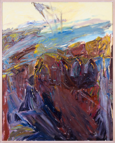 Kevin Connor Queen Victoria Building to Pyrmont, 1985; oil on Belgium linen; 153 x 122 cm; enquire