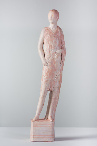 Linda Marrinon John the Baptist, 2023; terracotta; 60 x 13 x 10 cm; more info; enquire