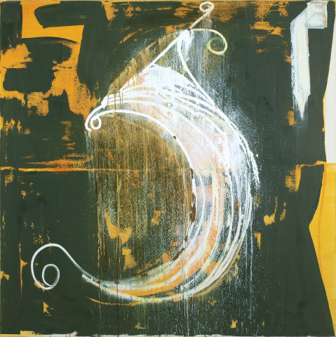 John Firth-Smith Thunder and Lightning, 2011; oil on linen; 6' x 6' (182.9 x 182.9 cm); enquire