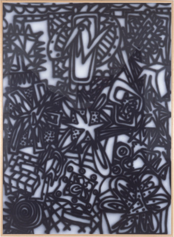 Howard Arkley Razz-Dazz, 1984; synthetic polymer on rag paper; 110 x 150 cm; enquire