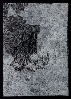 Nyapanyapa Yunupiŋu untitled, 2018; 5715-18; paint pen on clear acetate; 84 x 60 cm; enquire