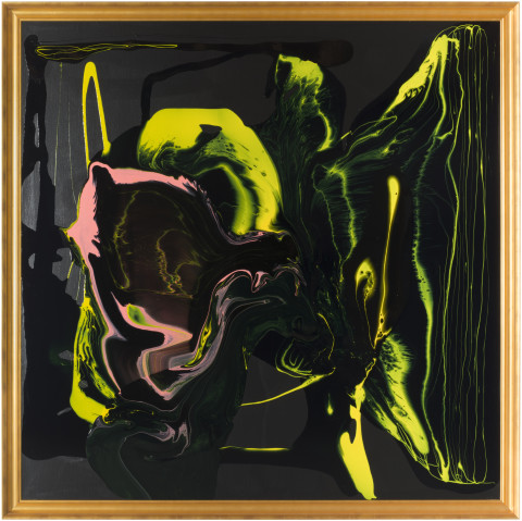 Dale Frank Non objective pessimism, 2013; varnish on canvas; 214 x 214 cm; enquire