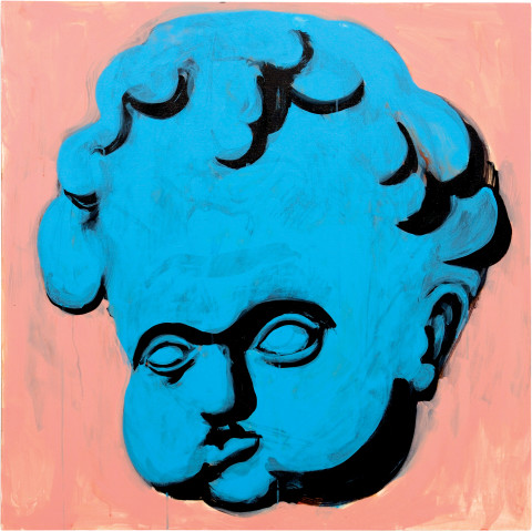 Tony Clark Putto, 2008; acrylic on canvas; 101.5 x 101.5 cm; enquire