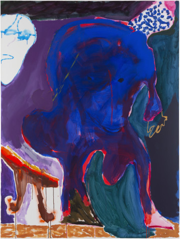 Tom Polo see you see through (totally transparent), 2018; acrylic, Flashe and acrylic spray on canvas; 183 x 137 cm; enquire