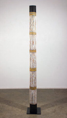 Mulkun Wirrpanda Rakay Larrakitj, 2015; 3288D; Larrakitj; 217 cm; enquire