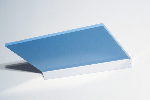 John Adair Untitled / Two Witnesses / Sky, 1999; enamel, wood, MDF board, wall fittings; 40 x 60 cm; enquire