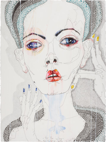 Del Kathryn Barton for the feeling, 2011; water colour, gouache and ink on hot pressed paper; 82 x 62 cm; enquire