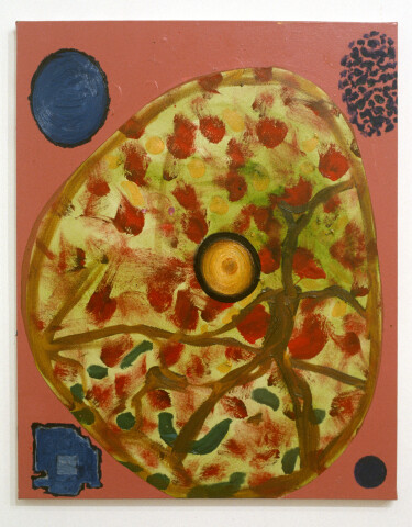 Gareth Sansom Bases, 1990; mixed media on cotton duck; 76 x 61 cm; enquire