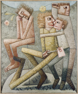 Keith Looby Was Memory Lanes K-Kiss Down, 1982; oil on canvas; 183 x 122 cm; enquire