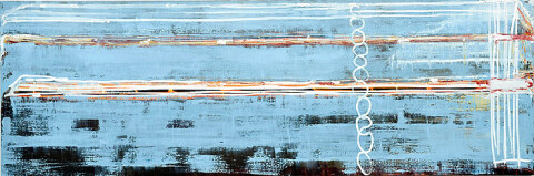 John Firth-Smith Calling, 2001; oil on linen; 122 x 366 cm; 4' x 12'; enquire