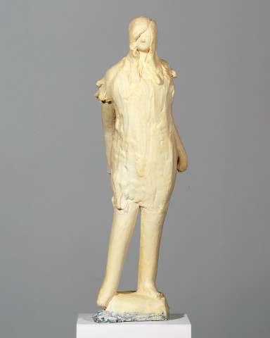 Linda Marrinon Mary Magdalene at baptism, 2007; tinted plaster; 74 x 22 x 19 cm; enquire