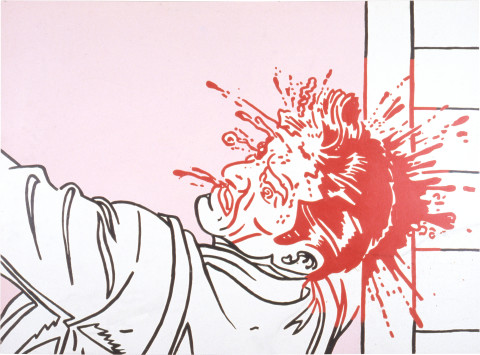 Maria Kozic Head (wall), 1988; acrylic on canvas; 150 x 206 cm; enquire