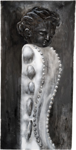 Tony Clark Design for a Portrait Jewel (P.), 2015; acrylic on canvas; 163 x 80 cm; enquire