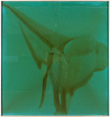 Dale Frank Private Mountain Retreat, 1998; acrylic and varnish on linen; 185 x 175 cm; enquire