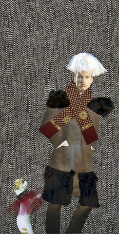 Jacqueline Fraser "That notorious slimy art money launderer adores Andy Warhol, SYCOPHANT", 2007; mixed media; 199.5 x 103 x 16 cm; enquire