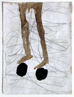 Newell Harry Untitled, 2006; gesso and oil stick on ironed Fabriano paper; 38 x 28 cm; enquire