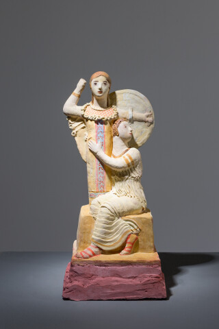 Linda Marrinon Reconstruction of 3rd century B.C. Greek statue, 2017; terracotta; 32 x 14 x 12 cm; Enquire