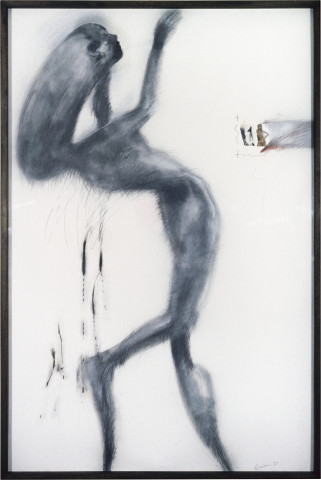 Richard Goodwin Female Chimera, 1983; graphite, chalk and pastel on paper; 180 x 120 cm; enquire