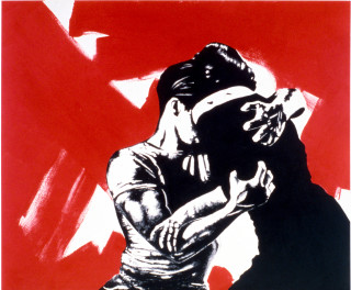 Maria Kozic Clutch 3, 1984; acrylic on canvas; 121.5 x 137 cm; enquire