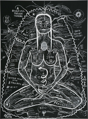 Nell Turning Word, 2005; gouache on canvas; 137 x 101.5 cm; enquire