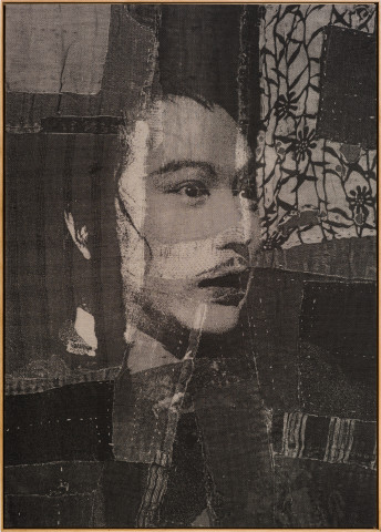 David Noonan Untitled, 2014; silkscreen on linen collage; 204 x 146 cm; more info; enquire