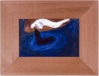 Joan Ross Vomit (No.1), 1989; oil, acrylic and resin on masonite; 15 x 23 cm; enquire