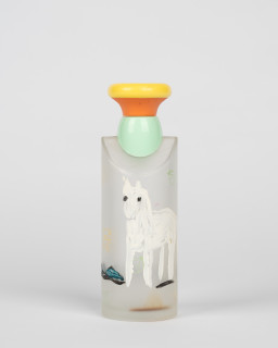 Jenny Watson Perfume, 2001; oil paint, perfume bottles; dimensions variable; enquire