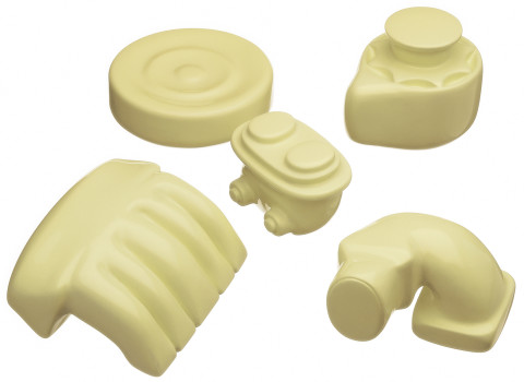 Patricia Piccinini Giblets—Yellow, 2000; Resin, automotive paint; Dimensions variable; Edition of 3; enquire