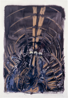 Kevin Connor Central Railway, Study 3, 1984; work on paper; 75 x 53 cm; enquire